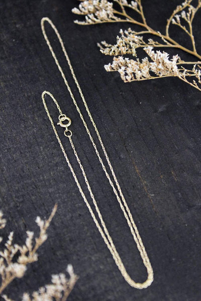 10K-14K Yellow Real Gold Diamond Cut Twisted Link Singapore Chain Necklace  – JewelHeart